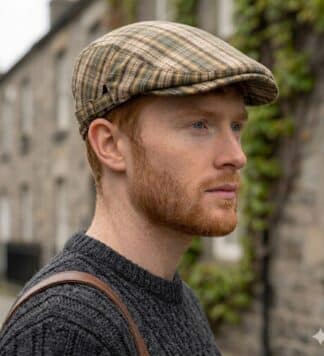 Irish Plaid Summer Cap - Lightweight.