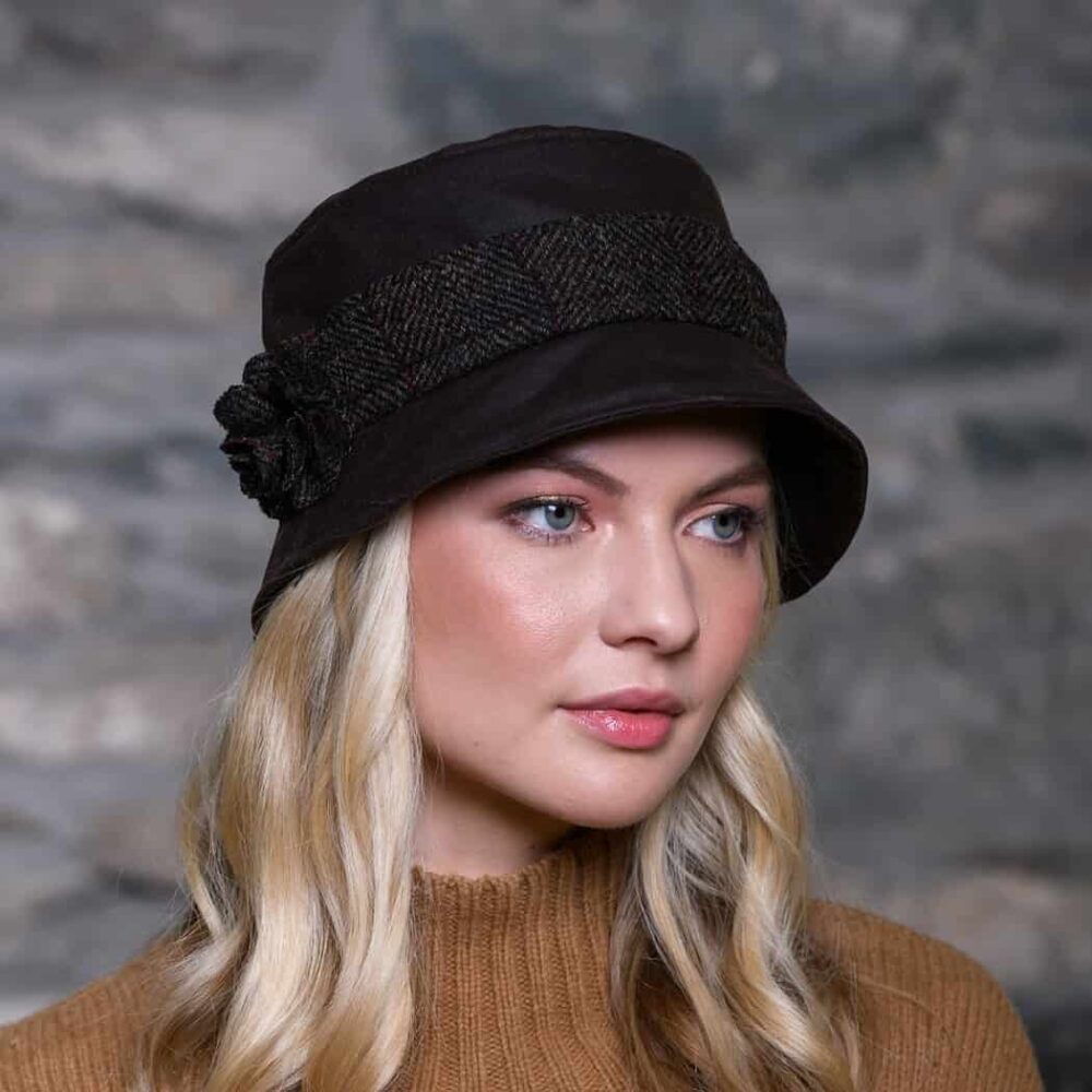 Downton Abbey Style Hat - Brown