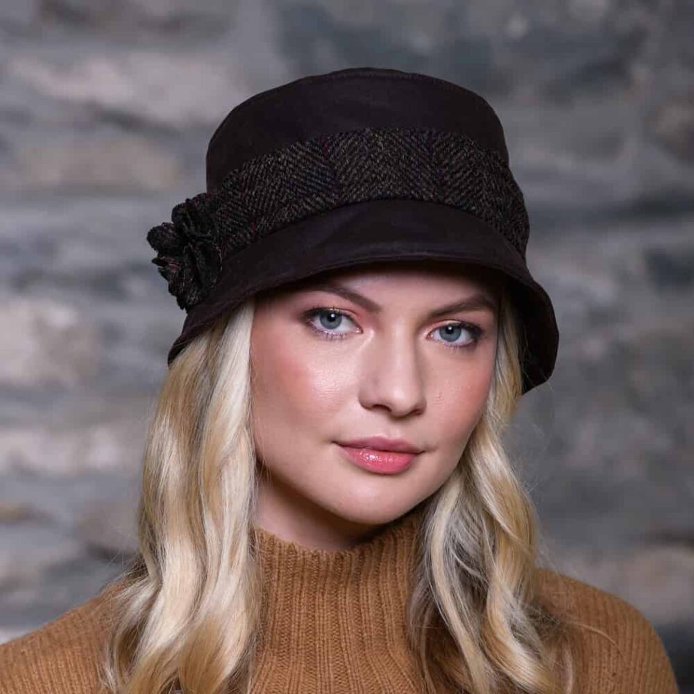 Downton Abbey Style Hat - Brown