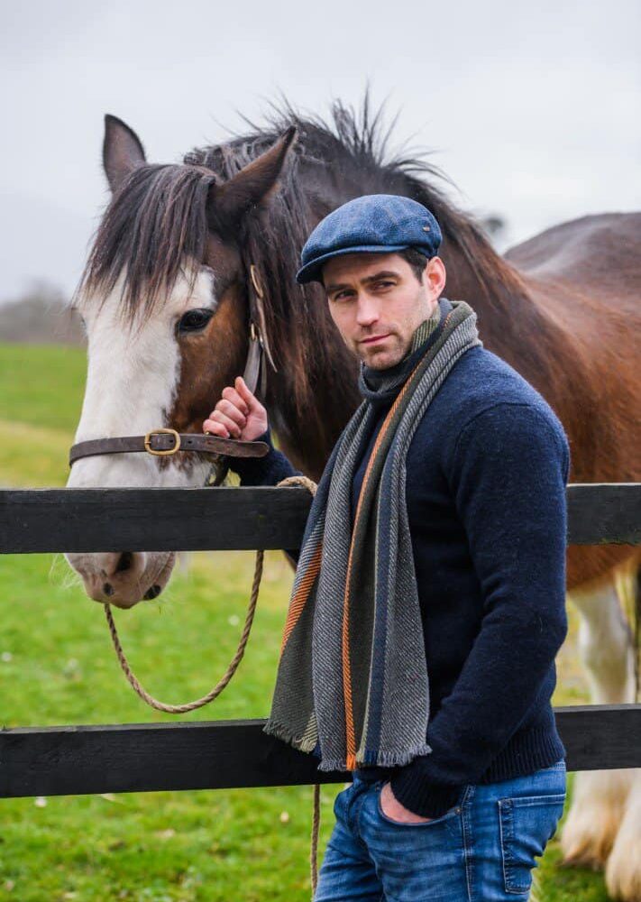 Irish Tweed Wool Kerry Cap - Blue