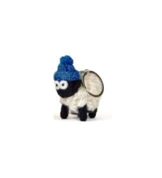 Mountain Sheep Key Chain - Denim Blue Bobble