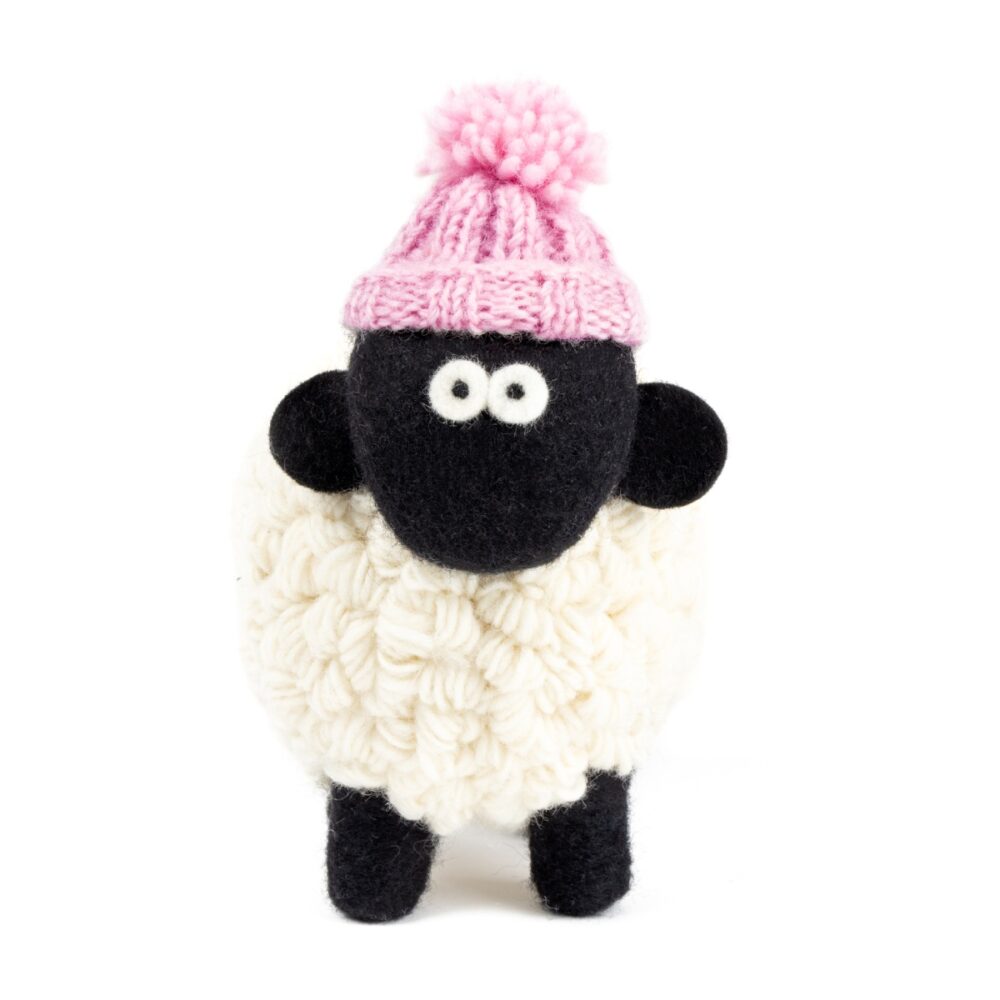 La Ba Ba Sheep with Pink Hat