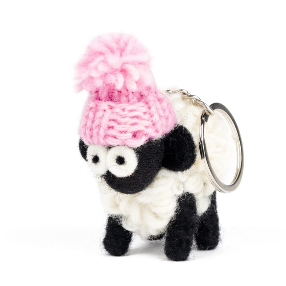 LaaBaaBaa Sheep - Pink Bobble hat.