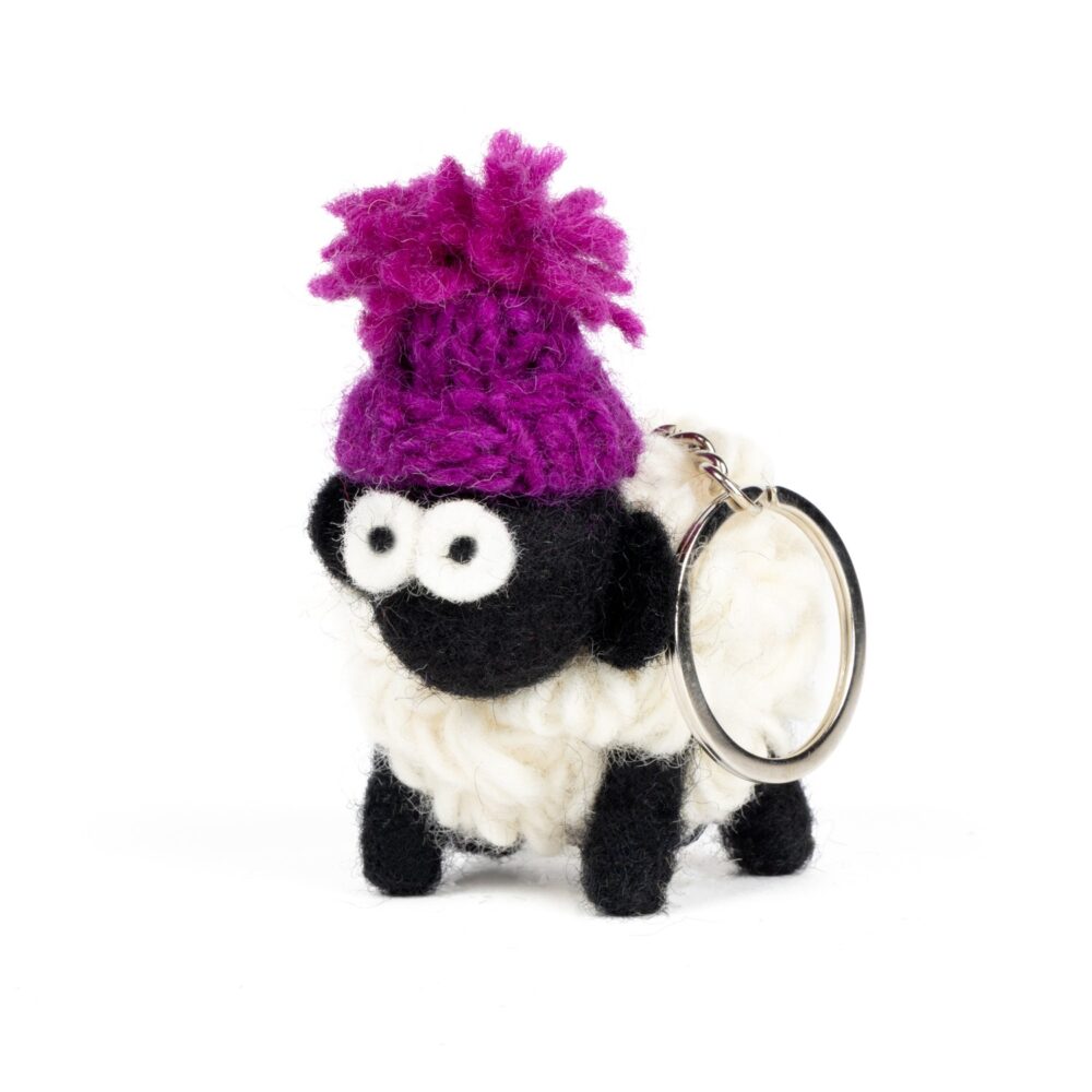Mountain Sheep Key Chain - Purple