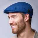 Linen Cap Blue by Mucros Weavers of Ireland.