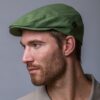 Classic Irish Linen Flat Cap - Green