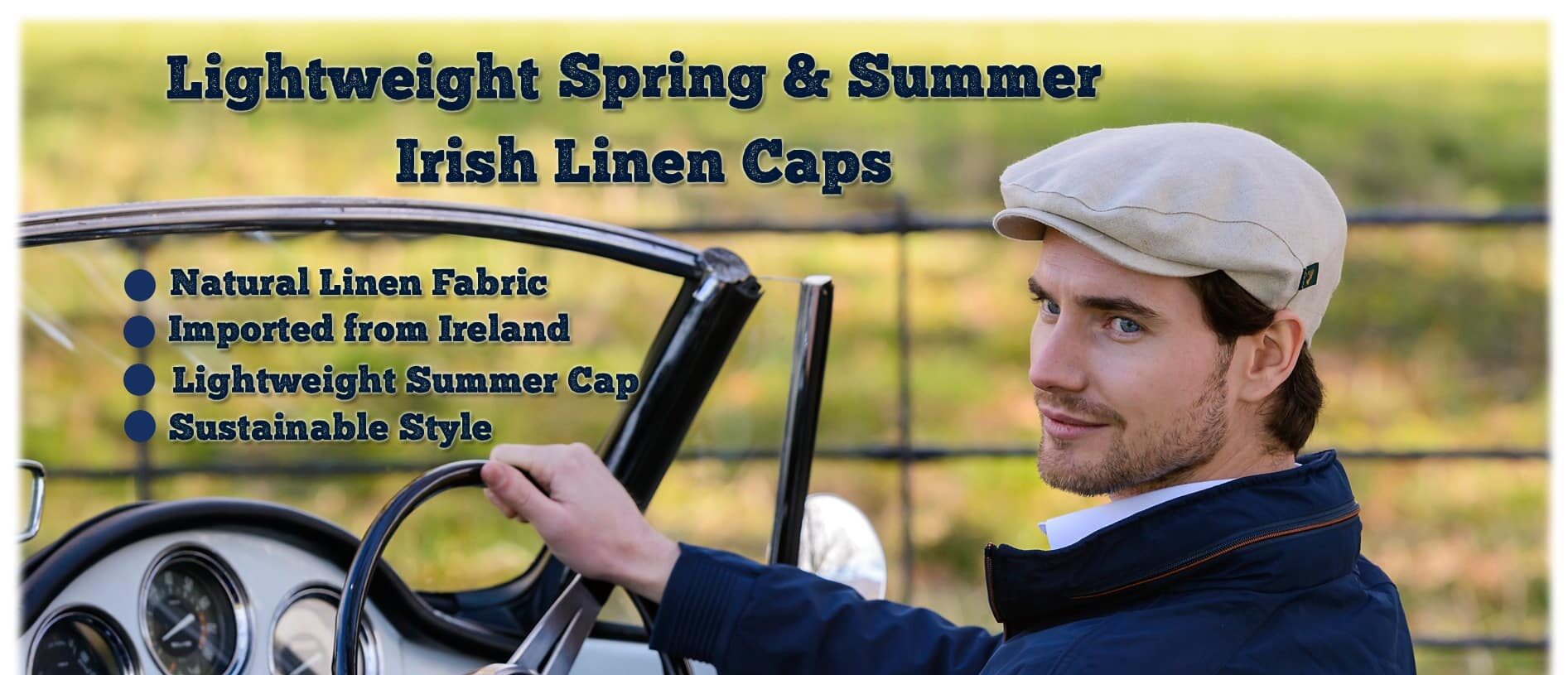 Irish Linen Summer Caps