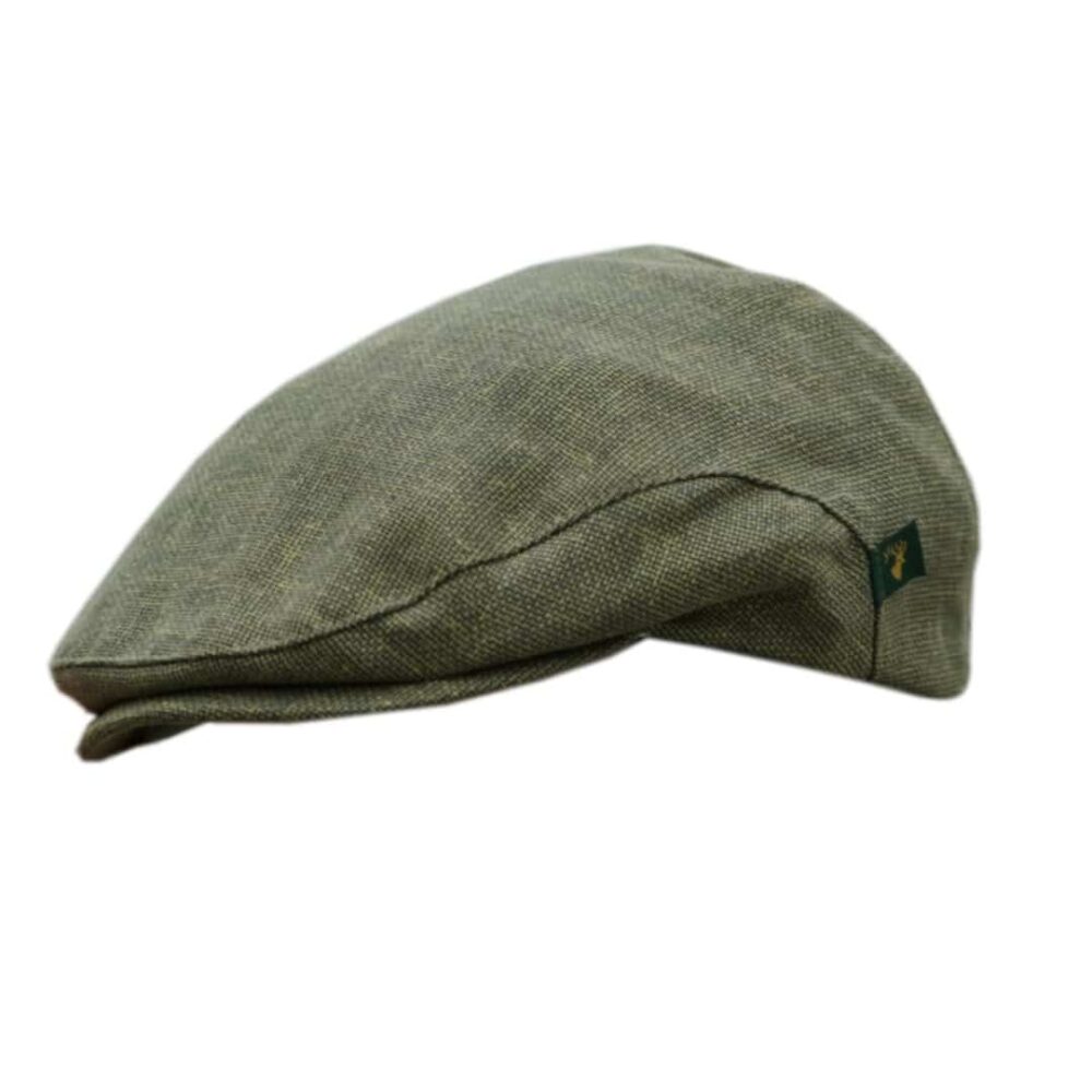 Classic Irish Linen Flat Cap - Sage Green