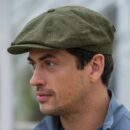 Linen Cap - 8 Piece Driving Cap. Imported from Ireland.