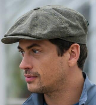 Irish Linen 8 Piece Cap - Green.