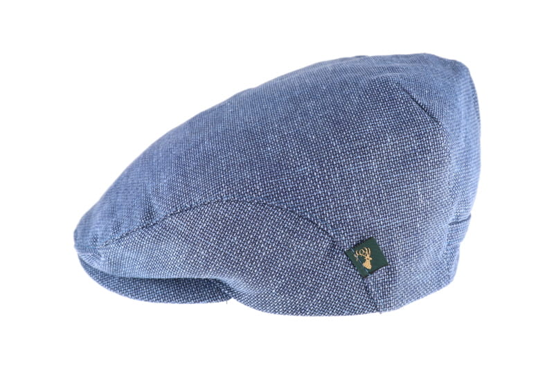 Classic Irish Linen Summer Cap - Denim Blue