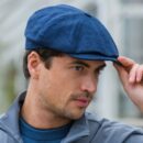 Irish Linen Summer Cap - 8 Piece - Blue