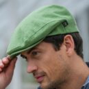 Green Linen Cap from Ireland by Mucros Weavers.