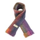 Luxurious Merino Skellig Scarf - Dark Multi-Colored