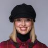 Ladies Irish Wool Newsboy  - Black - Image 3