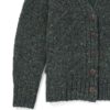 Ladies V-Neck Cardigan Green