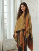 Irish Ruana for Women - Mustard Gold. Kerry Woollen Mills.