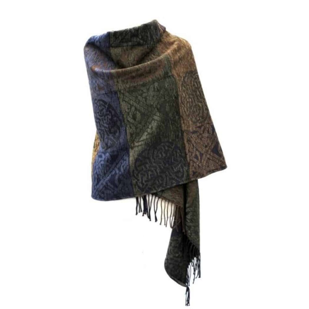 Ladies' Celtic Knot Wrap - Brown