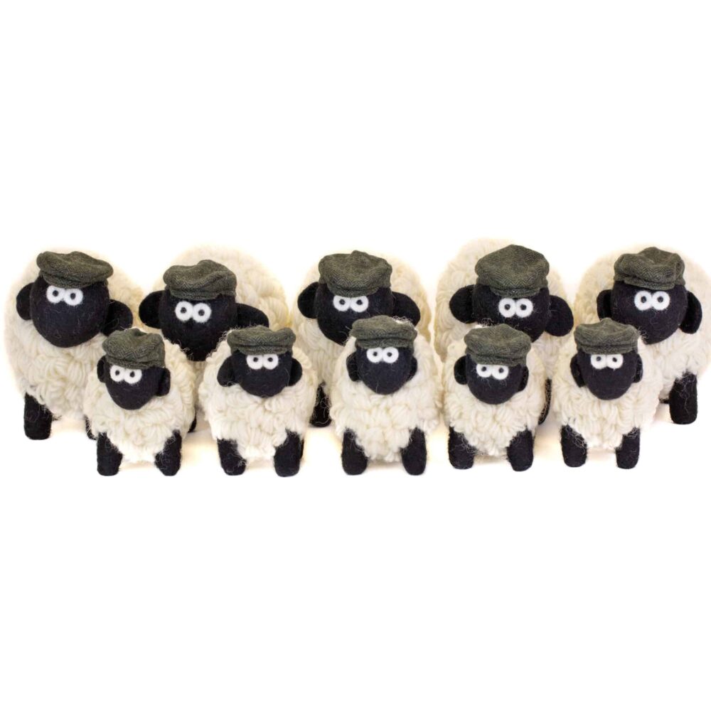 Knit Bit Irish Sheep Collectable - Green Hat