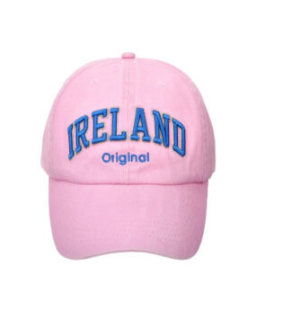 Ireland Embroidered Baseball Cap - Light Pink
