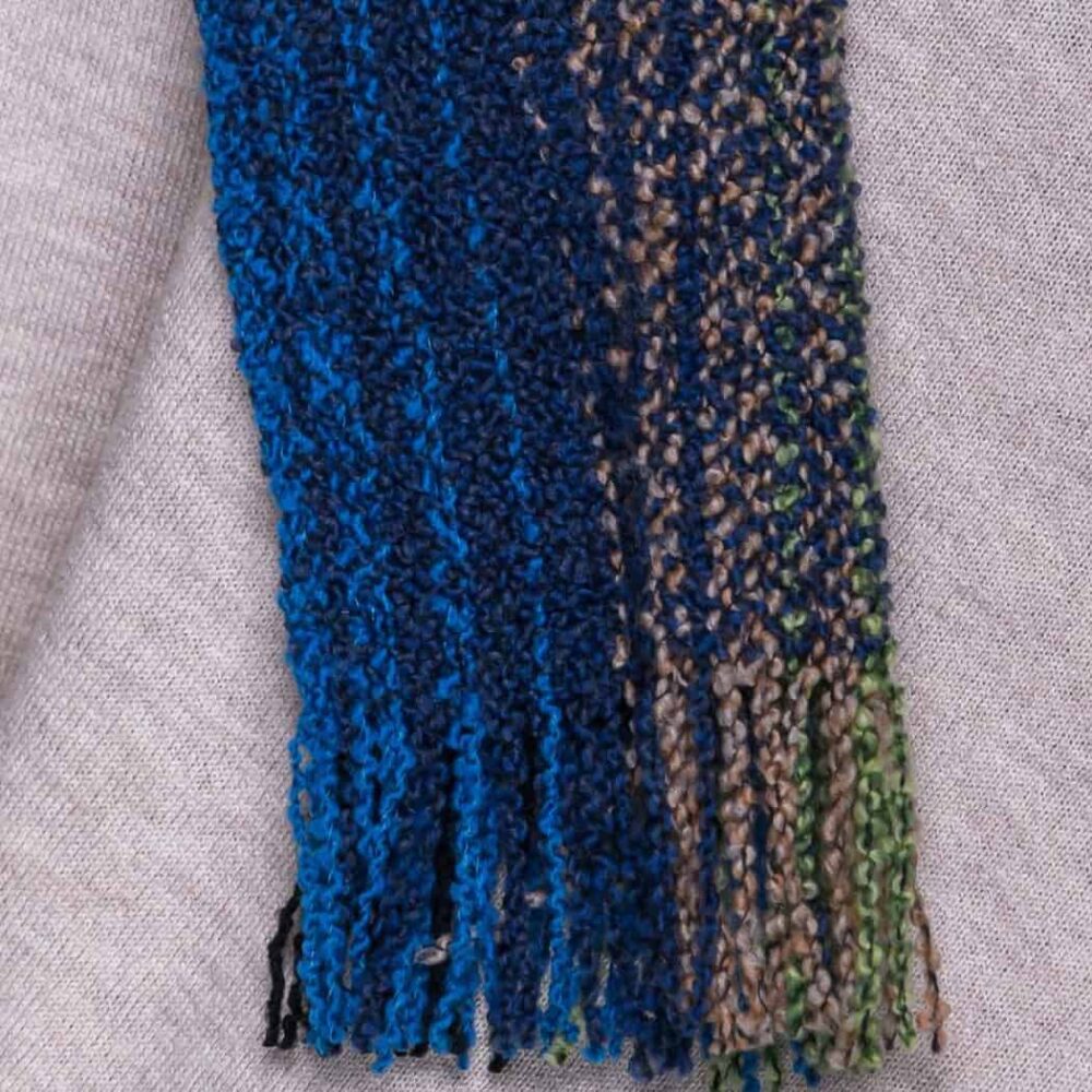 Merino Wool Skellig Scarf For Women - Blue