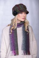Ladies newsboy and skellig scarf combo
