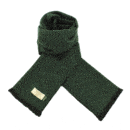 Dark Green Super soft Irish wool scarf for men.