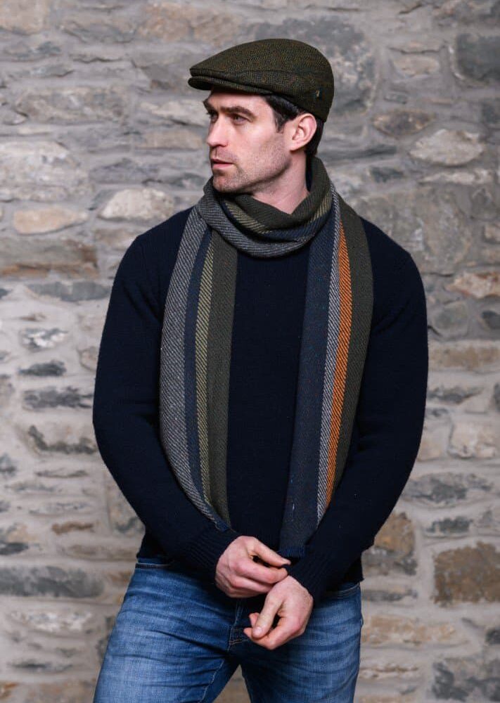 Donegal Tweed Irish Trinity Flat Cap - Green
