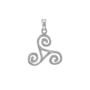 Celtic Trinity Triple Spiral Pendant