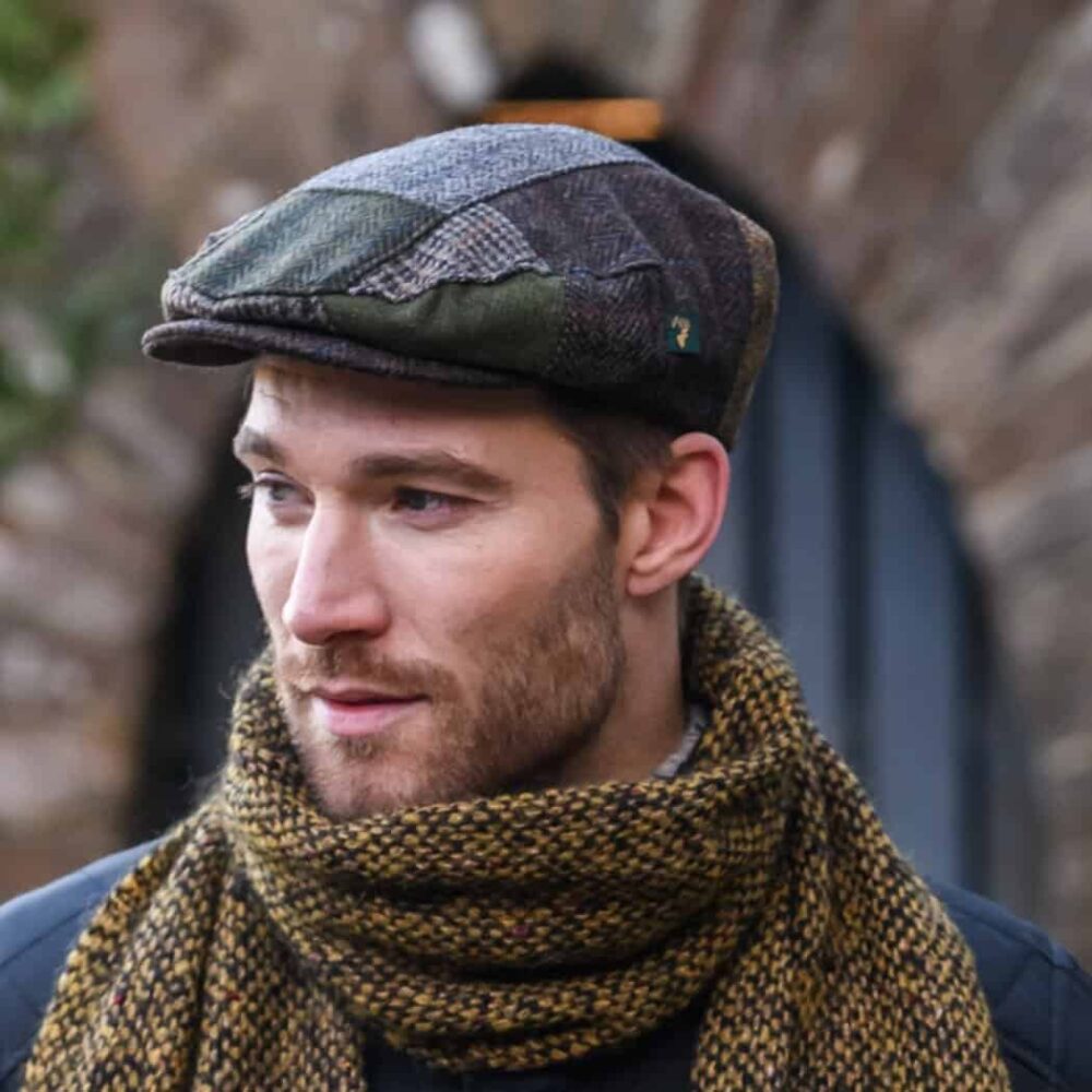 Irish Tweed Trinity Patch Cap For Men