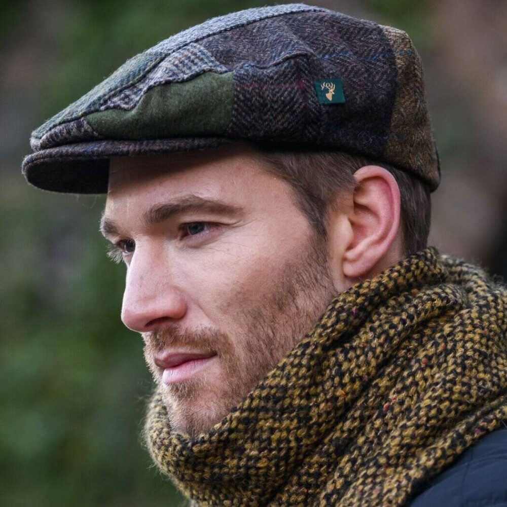 Irish Tweed Trinity Patch Cap For Men