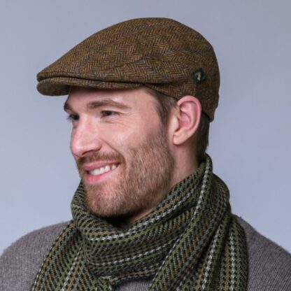 Irish Wool Trinity Flat Cap - Brown - Image 2