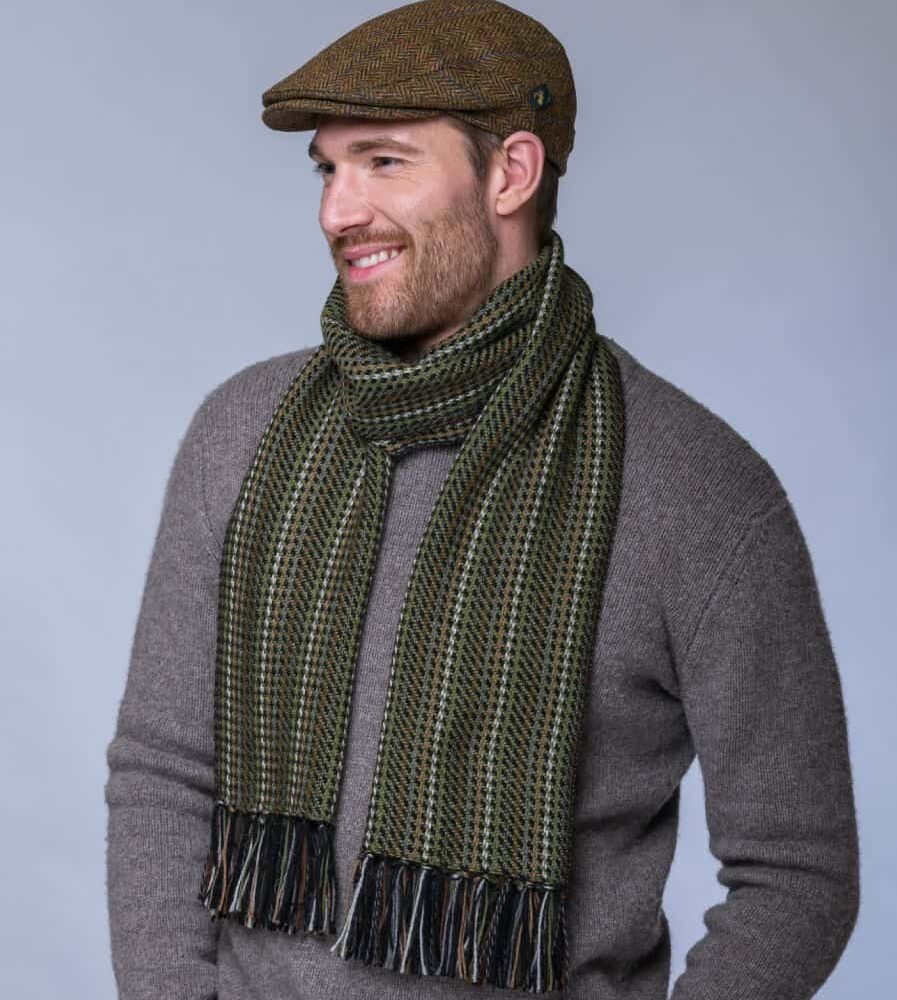 Traditional Irish Fisherman Scarf - Green