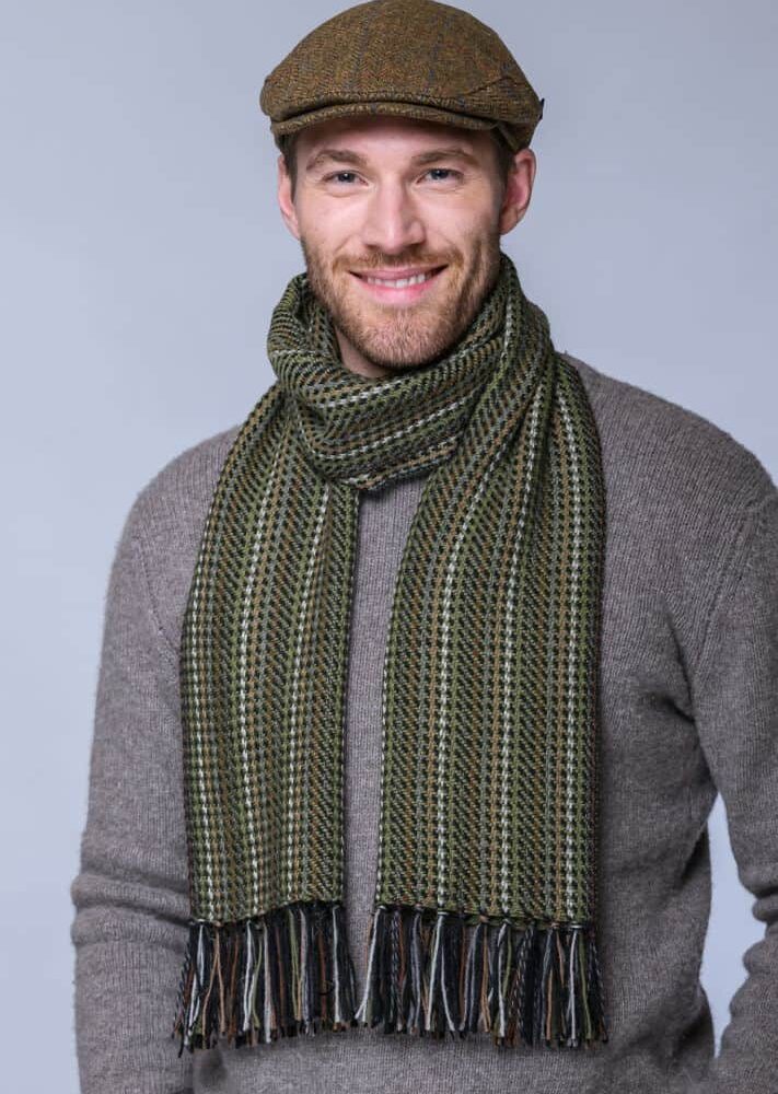 Traditional Irish Fisherman Scarf - Green