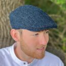 Tweed Flat Cap. Blue.