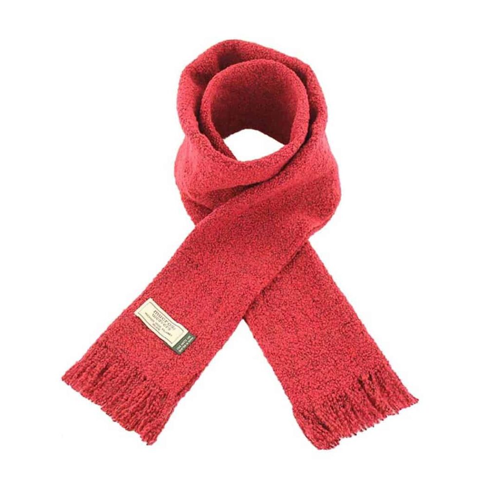 Merino Wool Skellig Scarf For Women - Red