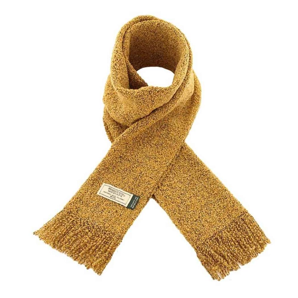 Merino Wool Skellig Scarf For Women - Yellow