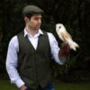 Irish Tweed Vest For Men - Green Herringbone - Image 2
