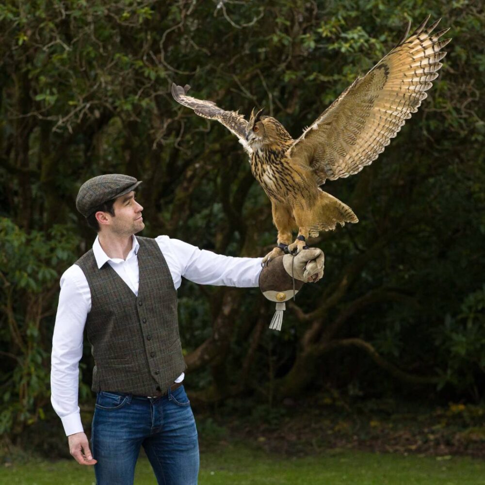 Irish Tweed Vest for Men - Brown Plaid
