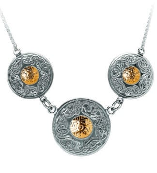 Woman Warrior Necklace - Triple Disc