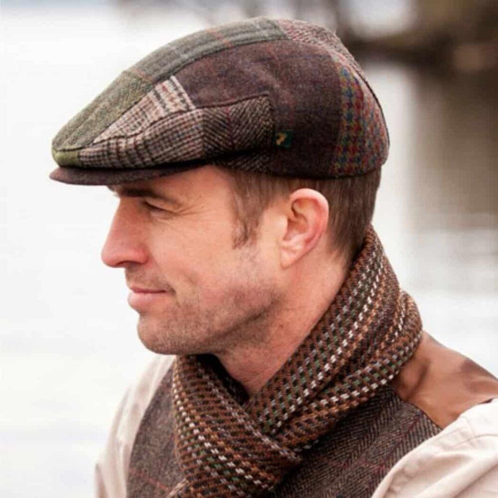 Irish Tweed Trinity Patch Cap For Men