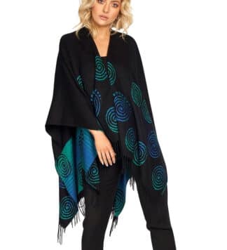 Celtic Shawl - Triskele Spiral Design for Women