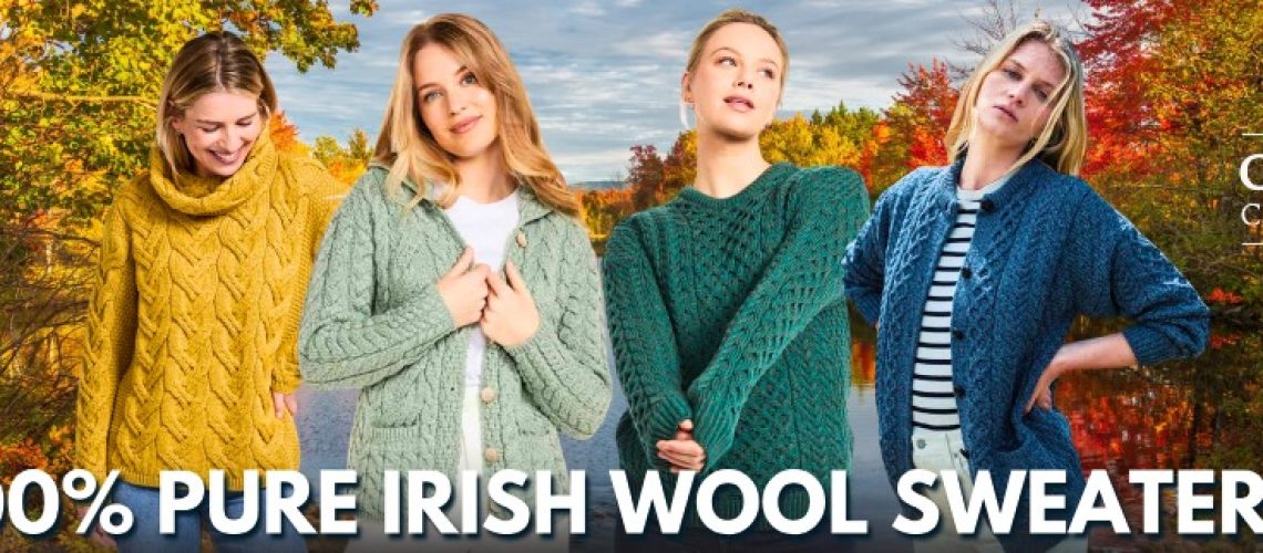 Irish Wool Sweaters for Women.