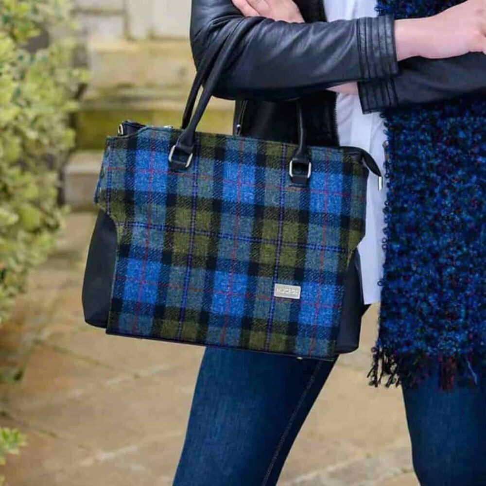 Ladies' Plaid Flapper Hat & Emily Bag Combo