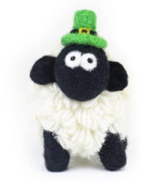 Knit Bit Irish Sheep Collectable - Leprechaun Hat